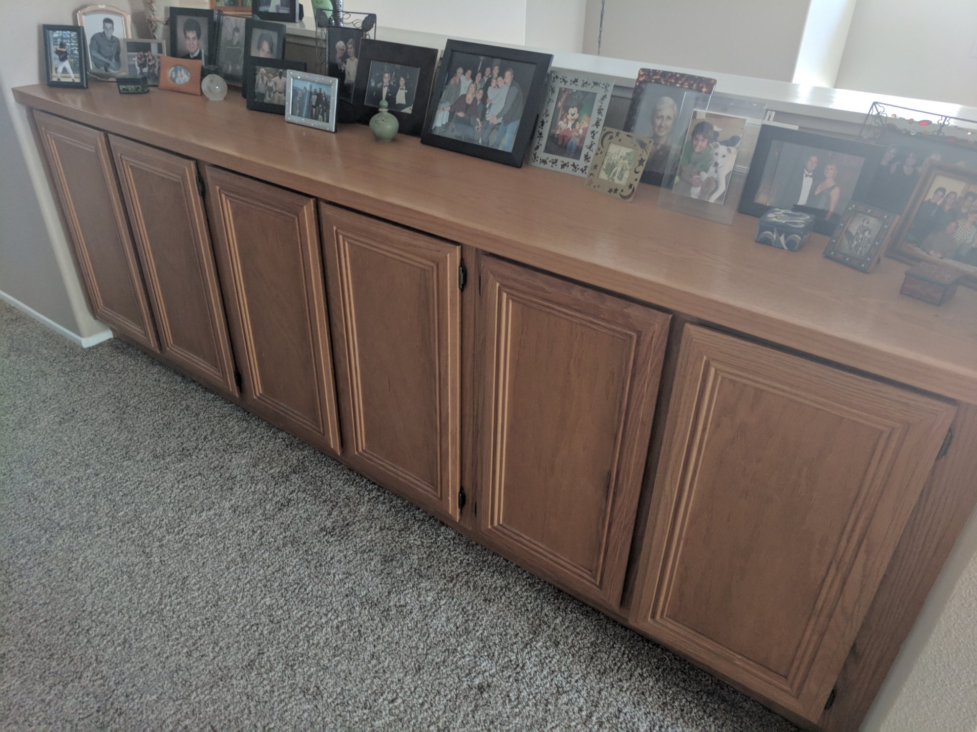 Cabinets Before Staining